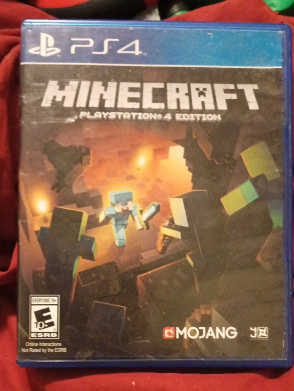 Sony PS4 Minecraft Game - Blue Case with Multicolor Cover Art